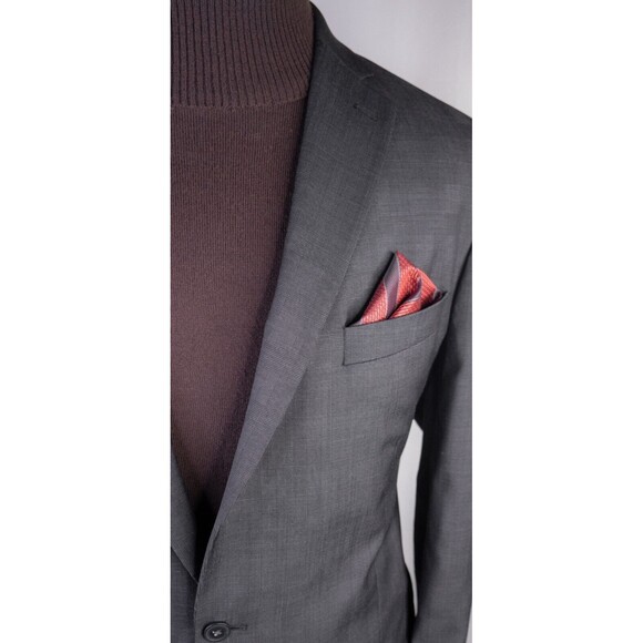 Collection By Michael Strahan Sport Coat Jacket Blazer WOOL Plaid 44L Canada EUC - Picture 4 of 14